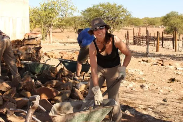 Construction on the Desert Elephants in Namibia Project