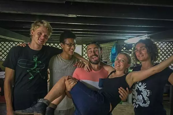 Volunteers Relax at the Laos Wildlife Sanctuary