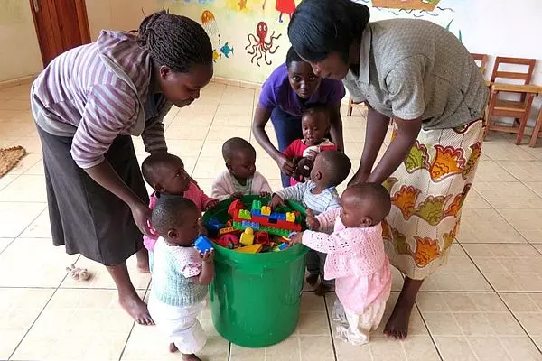 Children at Potter's Village in Uganda