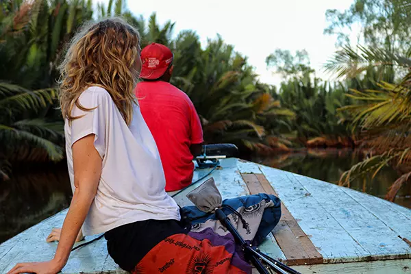 Volunteers Cruising down the Black River
