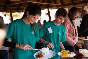 Dinner at the Wildlife Orphanage in South Africa