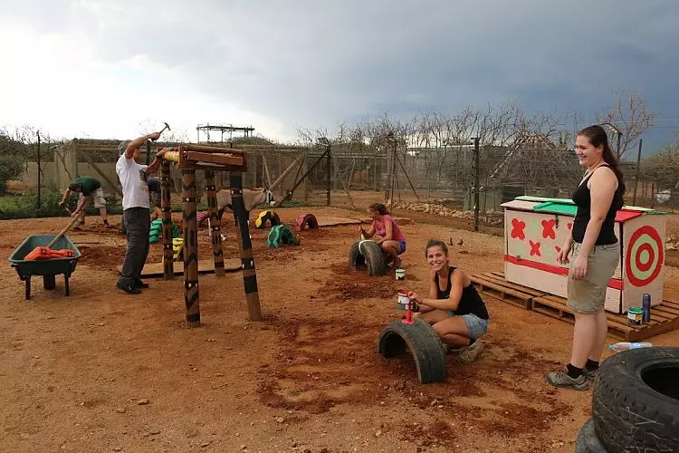 Enclosure Maintenance at the Namibia Wildlife Sanctuary