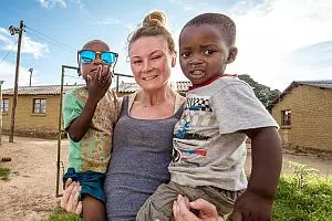 Volunteering with Children at the Rhino and Elephant Conservation Project