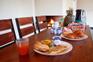 Breakfast Items on Communal Table