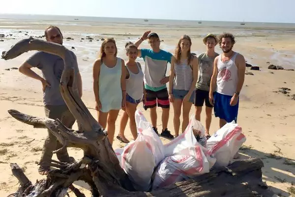 Beach Clean on Mafia Island