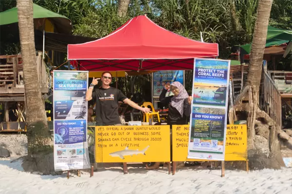 Educational Beach Booth