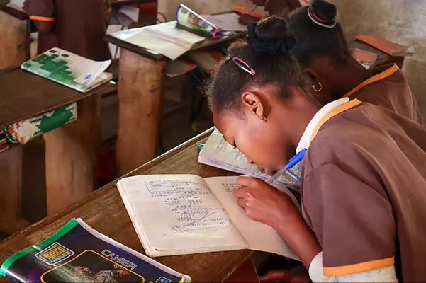 Child in School - Community Outreach at Lemur Research Project in Madagascar