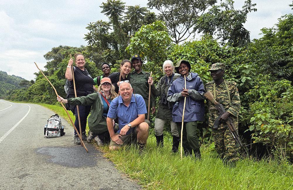 Volunteer group on The Great Gorilla Project Uganda