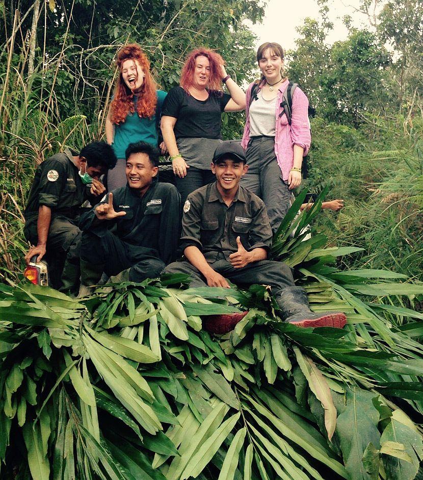 Volunteer group at Samboja Lestari