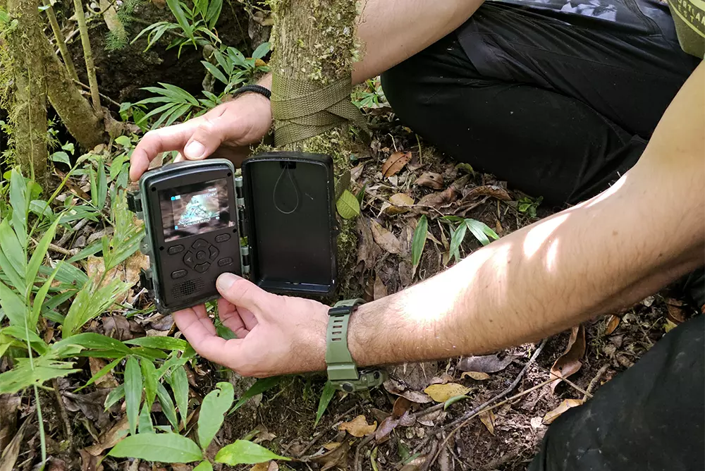Lemur Research - Setting Up Camera Trap