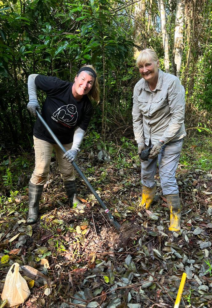 Volunteers Planting Trees