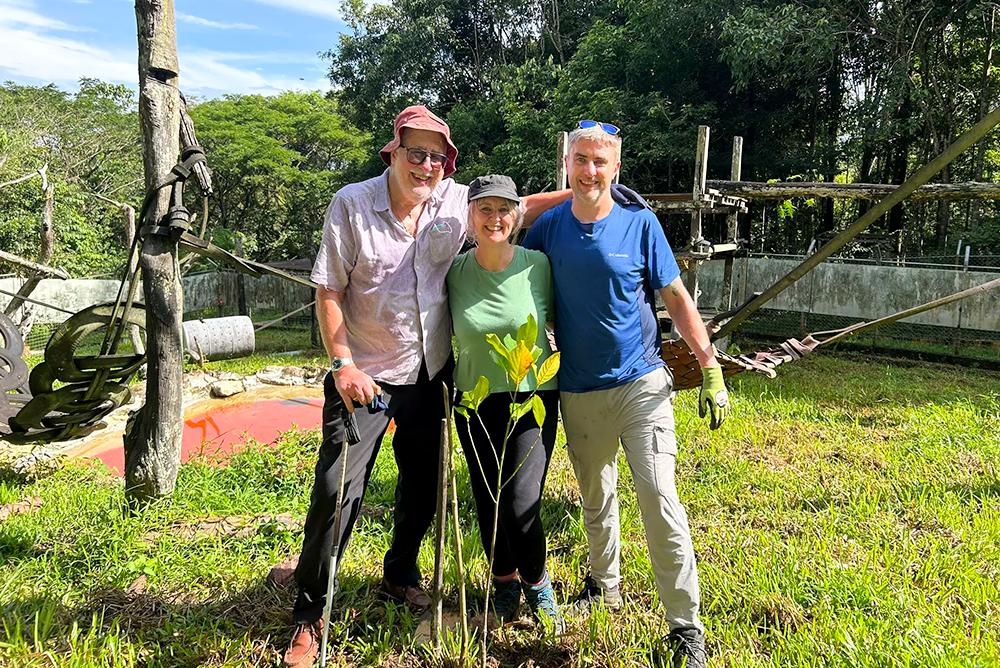 Volunteers Planting Trees in Sun Bear Enclosure