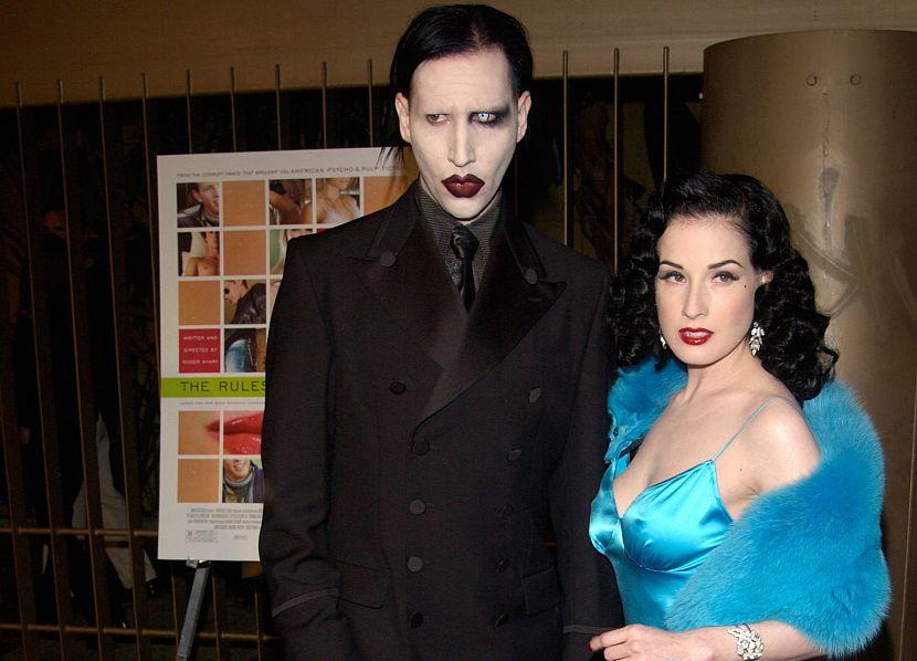 Dita Von Teese in fur