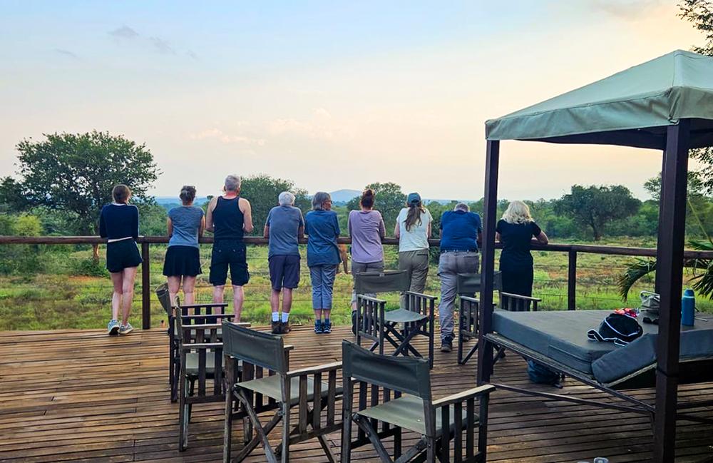 SanWild Volunteers Looking Over Watering Hole