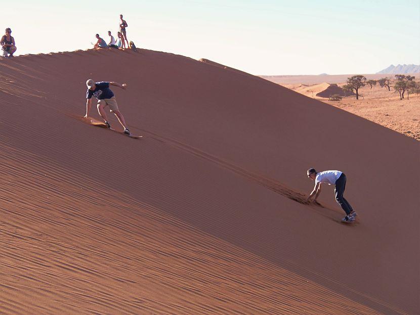 Sandboarding at Kanaan Research Site