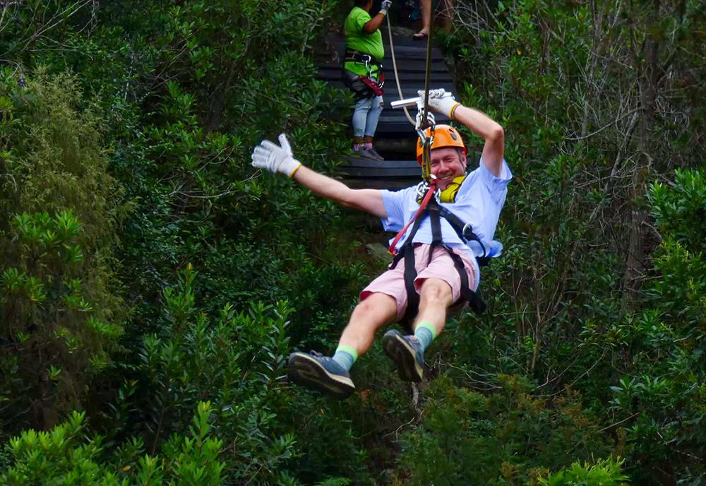 Antony Ziplining at Weekend - Amakhala Conservation Experience